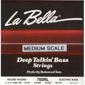 La Bella Electric Bass Guitar Deep Talkin Bass Light Medium Scale 
