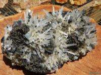 HUGE Peru Quartz Crystal Cluster With Pyrite Cubes AAAA  