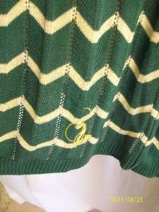 BABYPHAT green knit chevron design halter top 2X  
