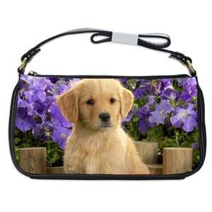 Golden Retriever Dog Puppy Puppies #1 Shoulder Clutch Bag  