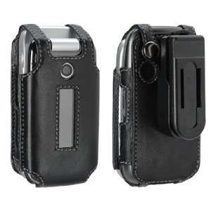  Sony Ericsson Z750 BLACK Leather Case with Clip Cell 