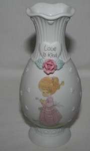 361 PRECIOUS MOMENTS Love is Kind 1993 Vase MIB  