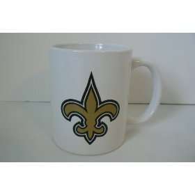  NFL Licensed New Orleans Saints White Ceramic 11 Oz Mug 