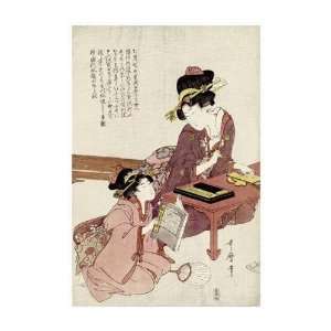 Kitagawa Utamaro   A Young Woman Seated Giclee 