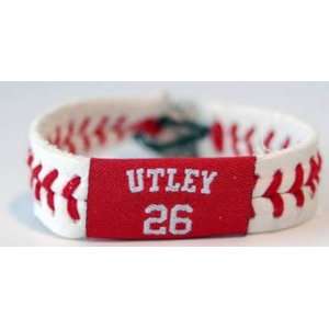    Gamewear MLB Leather Wrist Bands   Utley