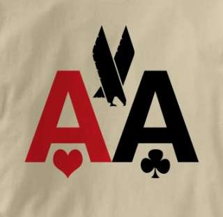 Poker American Airlines AA TAN Texas Holdem T Shirt XL  