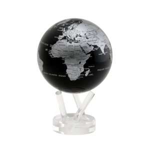  Mova Globe Revolving Blue and Silver Map