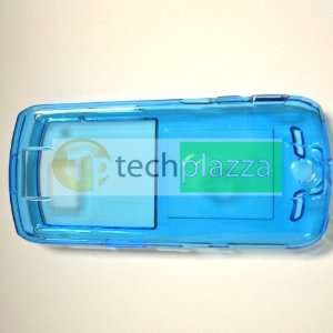 Motorola Slvr L7 Blue Crystal Case with Swivel Clip 