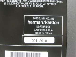 Harman Kardon HK 3390 2x80 Watt Home Theatre Stereo Receiver Surround 