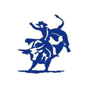  Bull rider Rodeo BLUE vinyl window decal sticker Office 