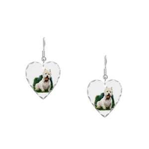    Earring Heart Charm West Highland Terrior: Artsmith Inc: Jewelry
