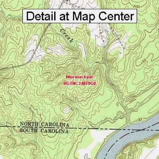 USGS Topographic Quadrangle Map   Morven East, North Carolina (Folded 