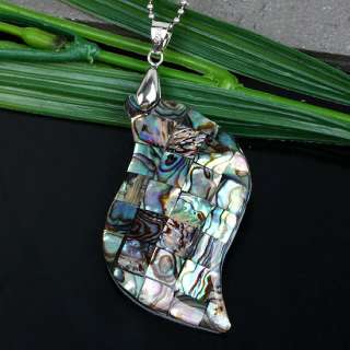 25x55MM MOTHER OF PEARL S ABALONE SHELL PENDANT 1PC Hot Sale  