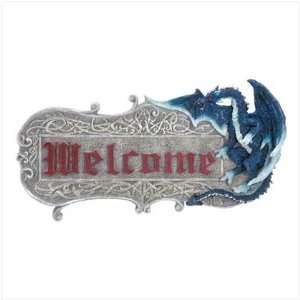 Sapphire Dragon Welcome Sign   Style 39825 