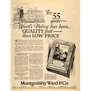 1927 Ad Montgomery Ward & Co Retailer Store Catalogue   Original Print 