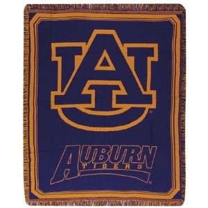  New   Auburn University Tigers Afghan Throw Blanket 48 x 