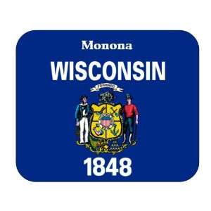  US State Flag   Monona, Wisconsin (WI) Mouse Pad 