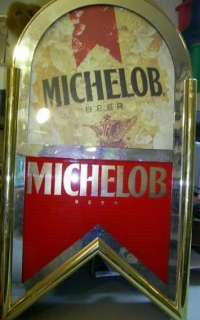 Michelob Beer Sign 1992 plastic ANHEUSER BUSCH bar pub  