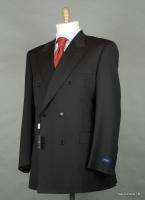 2590 NEW CANALI Italy Wool 50L 50 Black Suit RECENT MODEL eu60L 