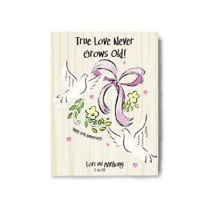  True Love Never Grows Old Wall Canvas