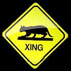 metal mini kitty xing traffic signs miniature 