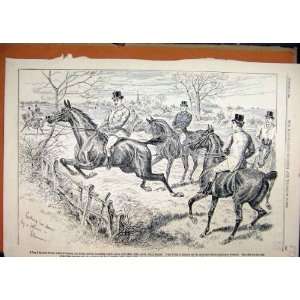   1890 Advert Ellimans Embrocation Horse Jumping Fence