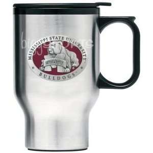  Mississippi State Bulldogs Stainless Steel Travel Mug Mascot Logo 