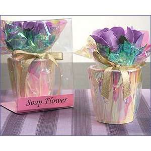   Soap Roses In Flower Pot   Wedding Party Favors