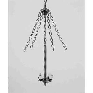 4 Lt Center Rod/4 Chains/4 Wire/Cnpy Ceiling Fixture