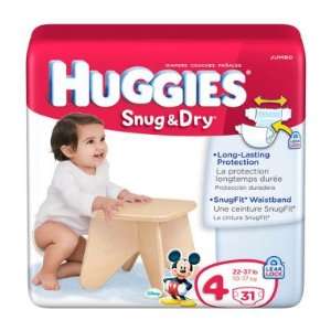  Huggies Snug & Dry Diapers, Size 4   31 ct: Baby