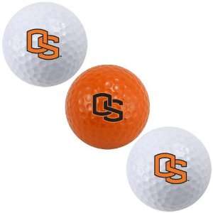 NCAA Oregon State Beavers 3 Pack Team Logo Golf Balls:  