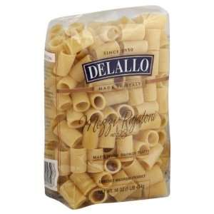 Delallo, Pasta Bag Rigatoni Mezzi, 16 OZ: Grocery & Gourmet Food