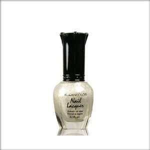 KleanColor Nail Polish Lacquer Metallic White TopCoat Clean Manicure 