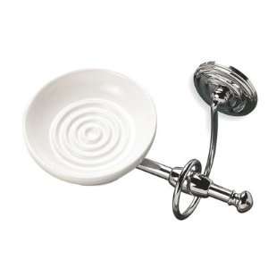  Idra Wall Mounted Classic Style Soap Dish in Chrome: Home 