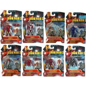  Iron Man 2 Concept 3.75 Figures Set Of 8 Toys & Games