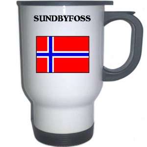  Norway   SUNDBYFOSS White Stainless Steel Mug 