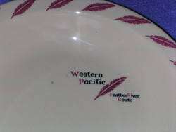 RAILROAD CHINA WESTERN PACIFIC FEATHER RIVER BOWL  
