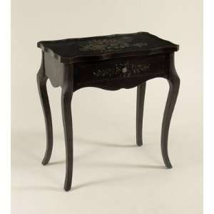  AA Importing Single Drawer Lamp Table in Black 45849