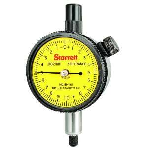  Starrett 81 161J Dial Indicator,0.5mm Measuring Range, 0 
