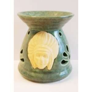  Green Ceramic Native Indian Oil Burner: Home Improvement