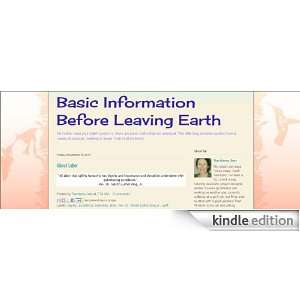  Basic Information Before Leaving Earth Kindle Store 