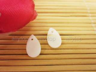 50x MOP Sea Shell Loose Bead White Tear Drop 7x12mm  