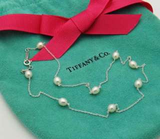 Brand New Tiffany & Co. Elsa Peretti Pearls By The Yard Silver 