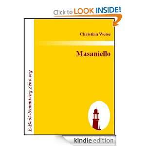 Masaniello  Trauerspiel (German Edition) Christian Weise  