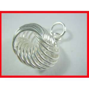  Interwoven Rings Pendant Solid Sterling Silver 2765 