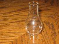 TINY 2 1/2 GLASS CHIMNEY FOR MINIATURE OIL LAMP  