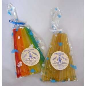 Hanukah (HoneyKah) Packs of Honey Stix (Honey Straws),16 stix in 