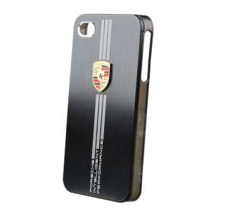 Sports Car PORSCHE BLACK Metal frosting surface case iPhone 4&4S 