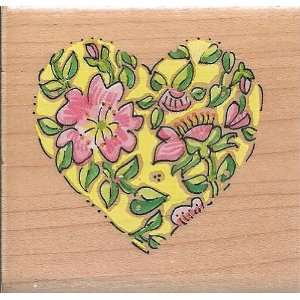  Marna Briar Heart Wood Mounted Rubber Stamp (50 380) Arts 