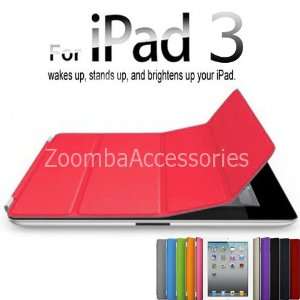 com Zoomba iPad 3 Smart Cover Polyurethane Leather Smart Case Wake Up 